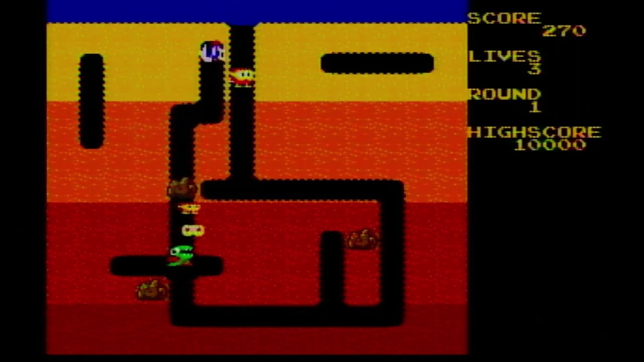 [Dig Dug] ©2003 Jakks Pacific Namco 5-in-1 Plug N play TV Games
