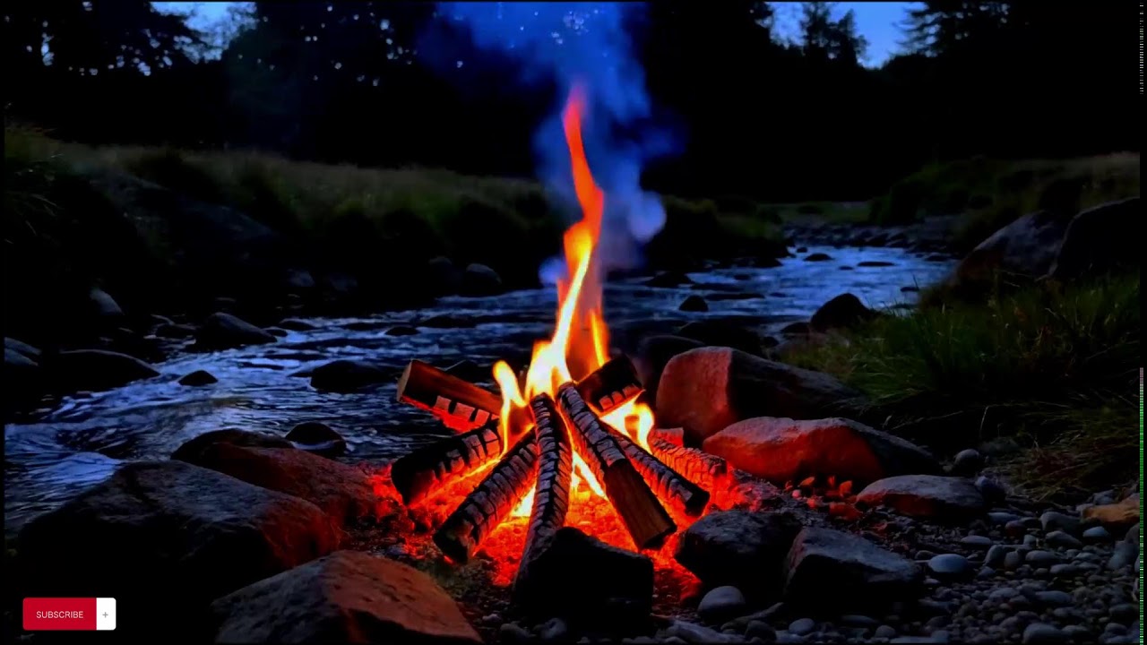 When Worry Won’t Fade | Campfire & River ASMR | 10 Hours