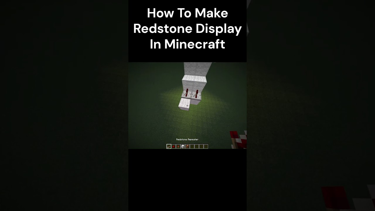 How To Make Redstone Display In Minecraft #minecraft #redstone