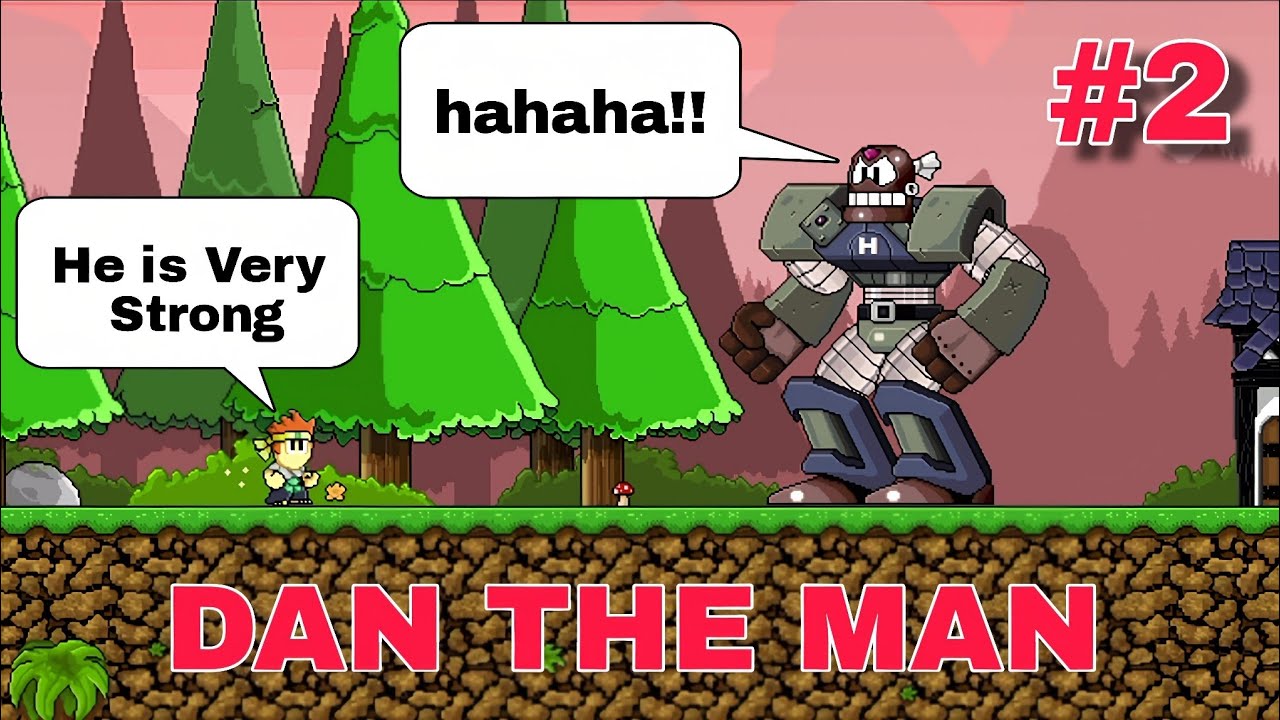 EPIC FIGHT WITH THIS ROBOT BOSS 🤖 | DAN THE MAN | #2
