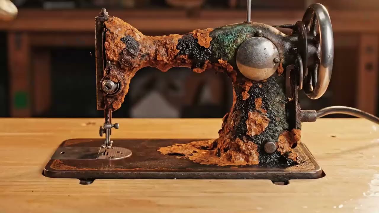 Extreme Rust Removal &ndash; 100-Year-Old Sewing Machine Saved