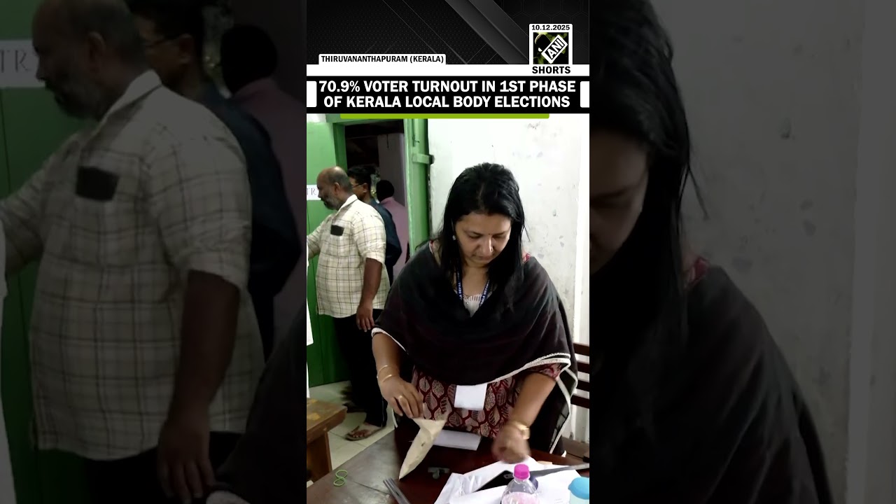 Kerala: 70.9% voter turnout recorded in 1ST phase of Local Body Elections