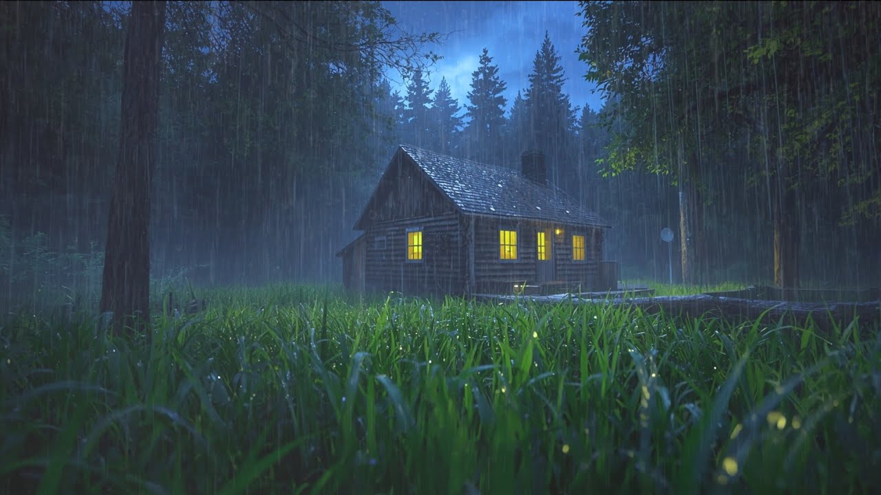 Deep Sleep During the Rainy Night – Heavy Rain Sounds for Fast Sleep & Insomnia Relief