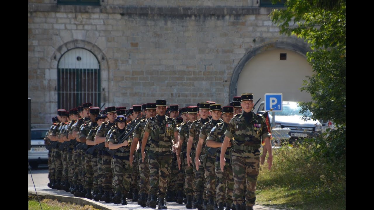 1er défilé du 19ème régiment de génie au Fort des Rousses   2 août 2018