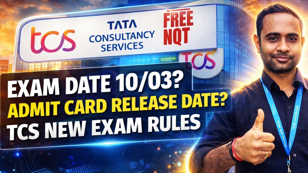 TCS Free NQT Exam new Rules | Exam Date, Admit Card | Free Resources