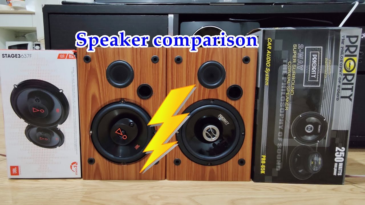 Speaker review : รีวิว Speaker comparison JBL Stage3 637F vs Priority PRO 65K