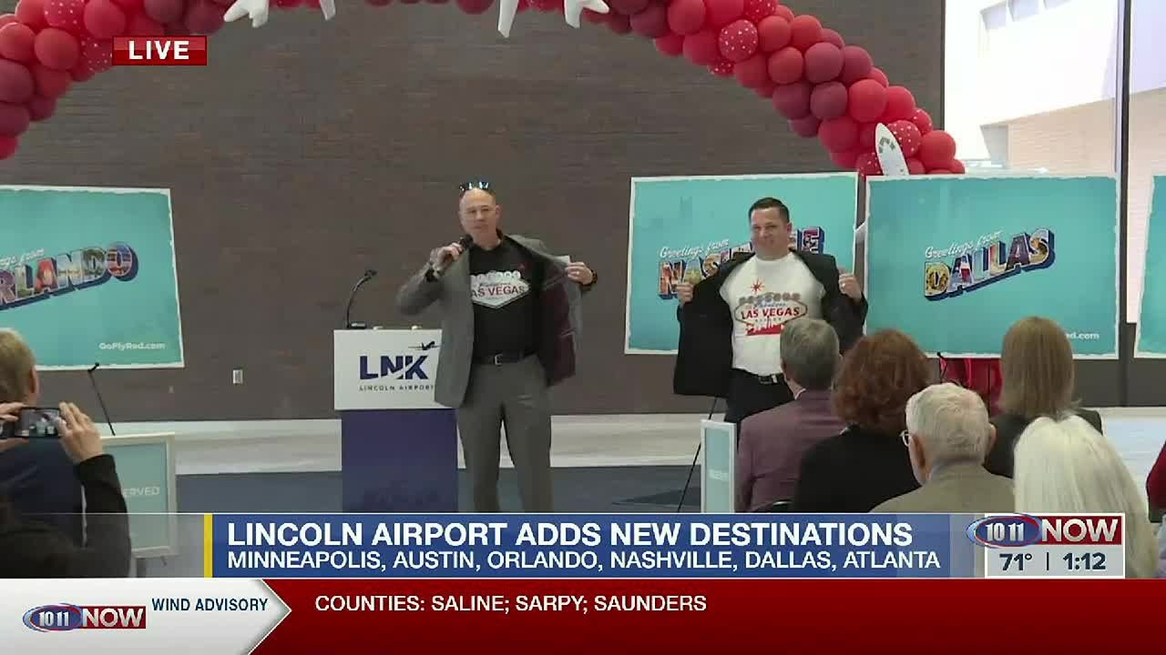 Chamber of Commerce president announces direct flights to Vegas from Lincoln