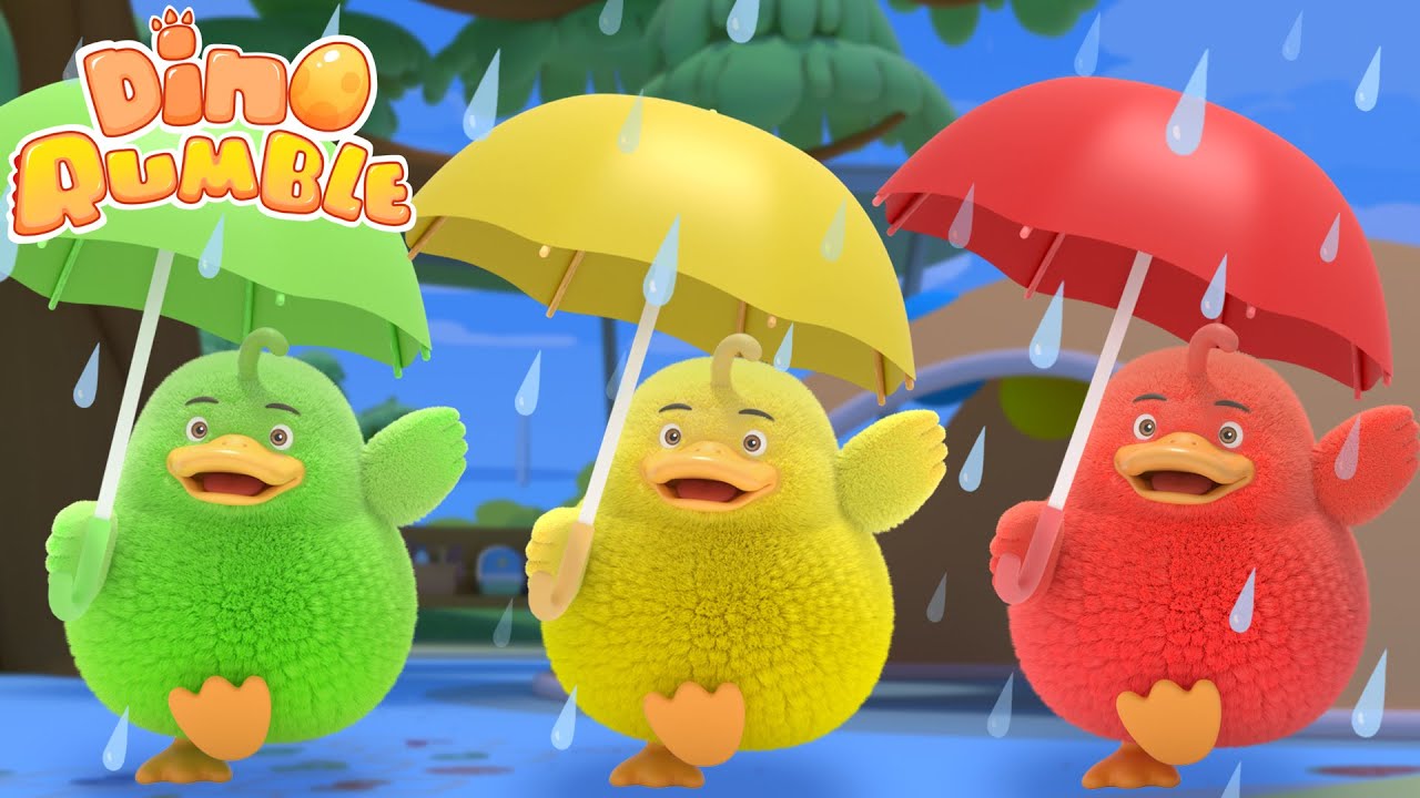 Baby Duck Meets Rain Rain Go Away! 🦈☔ | Epic Nursery Rhymes Mashup | Kids Dance Remix
