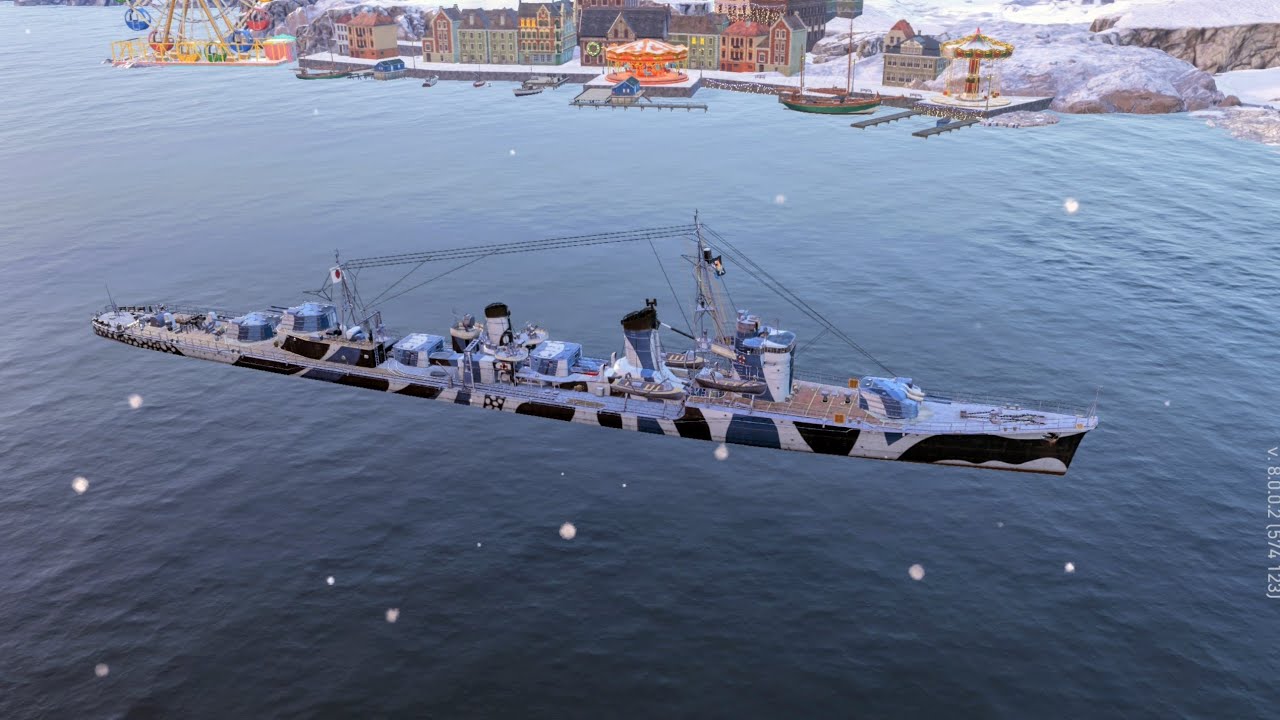 Asashio Tier 6 🇯🇵 premium destroyer gameplay - World of Warships: Legends Mobile