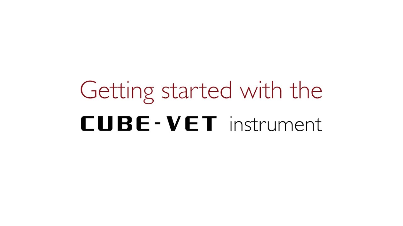 Getting started with the EUROLyser CUBE VET instrument
