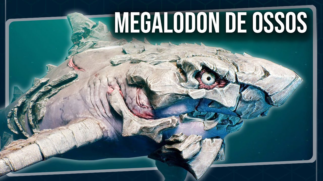 Evolução do MEGALODON - Mega Tubarão com Conjunto Ósseo | MANEATER Gameplay em Português PT-BR