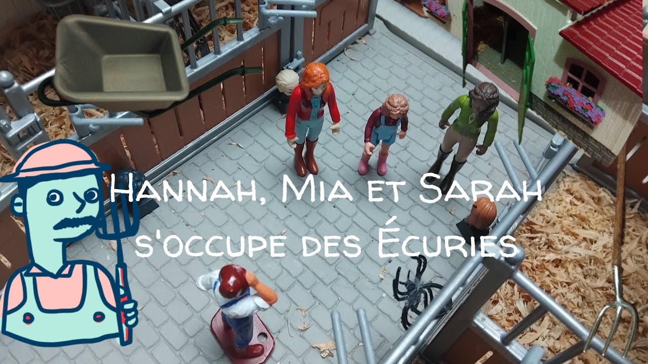 Épisode 1 : Hannah , sa sœur et Sarah s'occupe des écuries ( mais il y a un problème)....