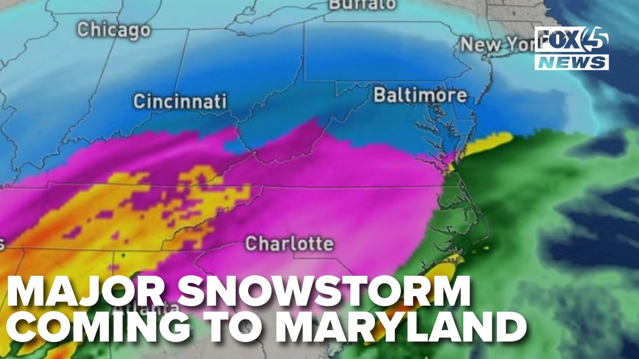 How much snow will Maryland see this weekend? Here's the latest