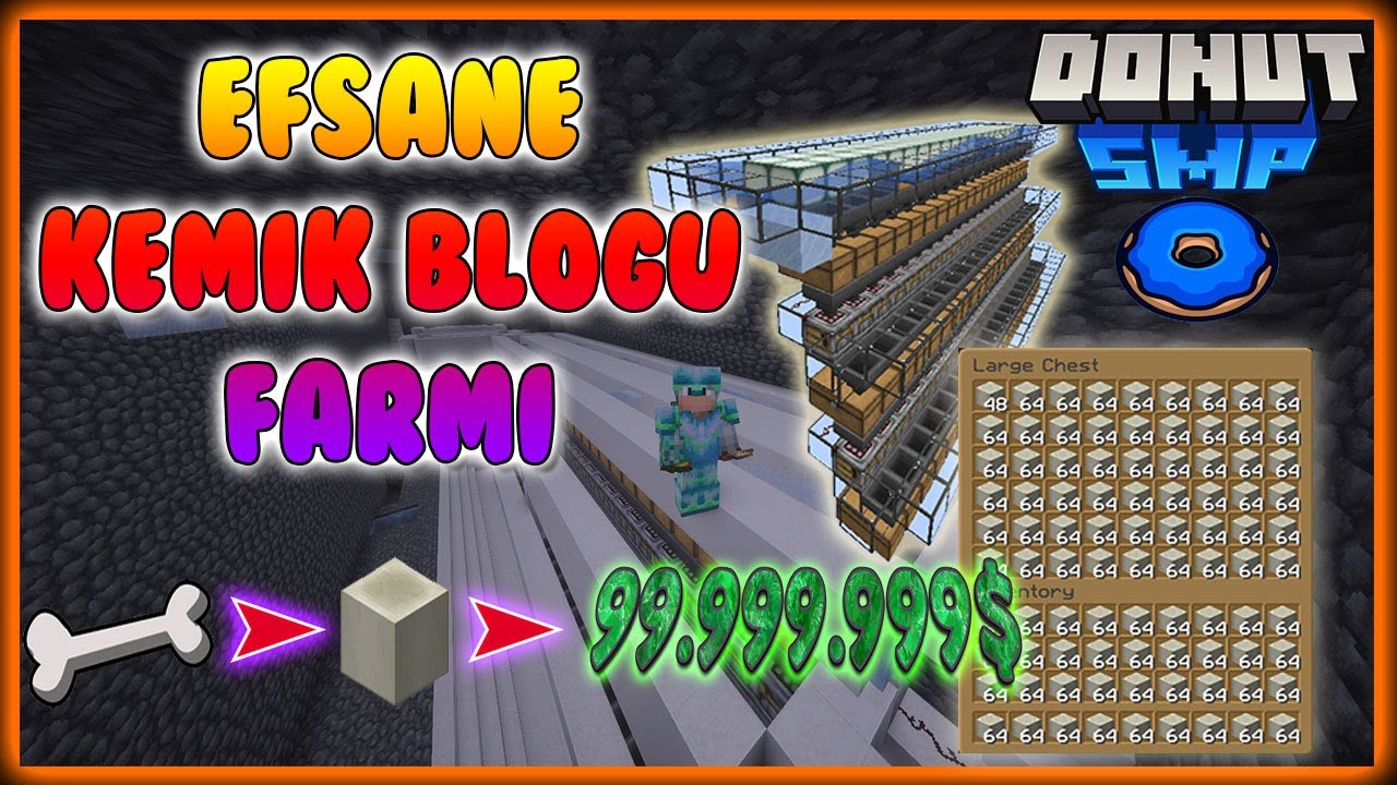 Kemik Bloğu Farm Tutorial Donut SMP [NEW META] | DONUT SMP TÜRKÇE |#donutsmp