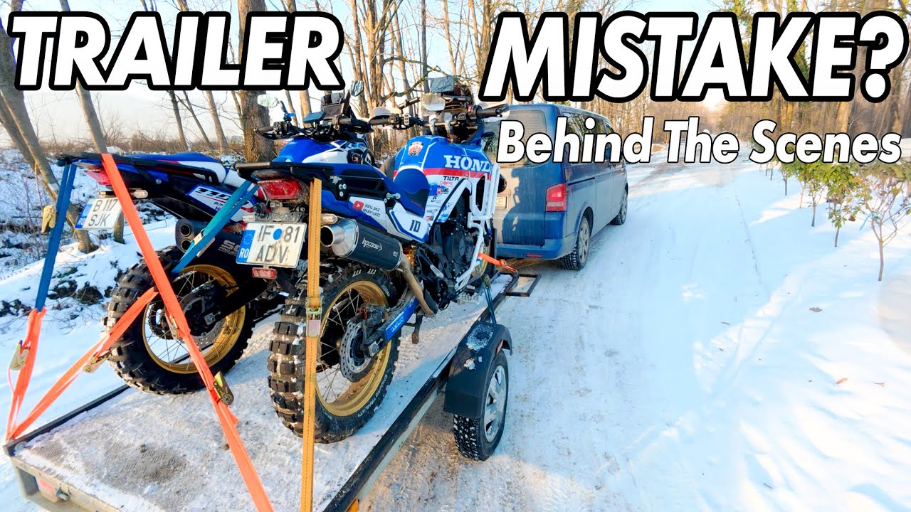 First Motorcycle Trailer Experience - Learning From the Best | Winter Photo Video Shoot -8°C