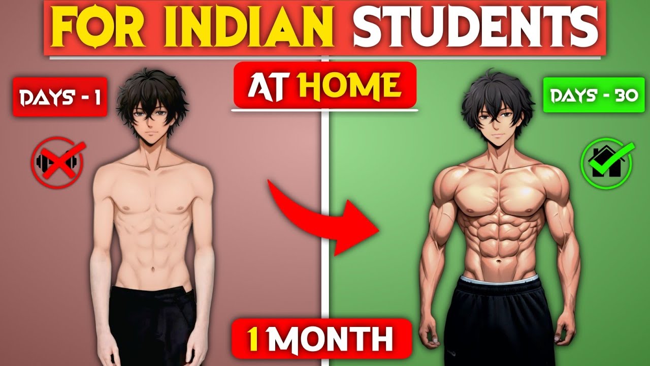 Skinny Student? Simple Home Workout & Diet to Build Body Fast