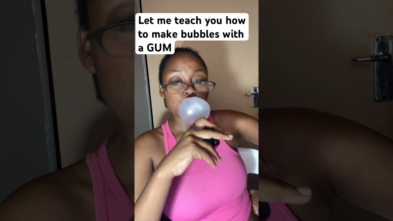 Intense gum cracking and bubbles✨for relaxing 👌|full video on my channel 🌝