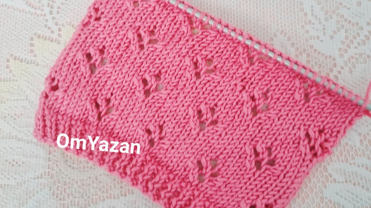@ قناة OmYazan Triku  Crochet تريكو : غرزة أجور الأزهار  او دعسة القطةتصلح للسيدات والأطفال