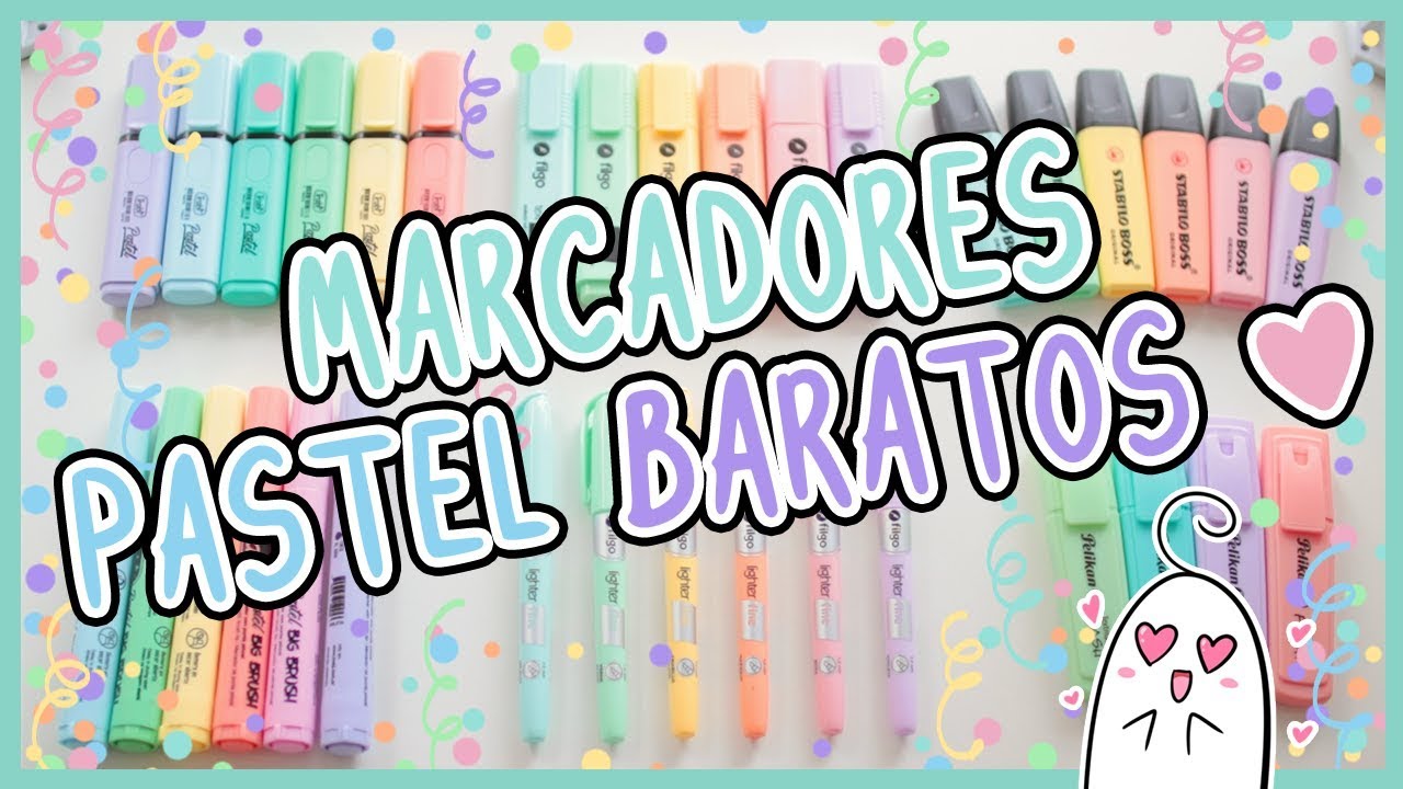 MARCADORES PASTEL BARATOS Y BELLOS ; V ; GRACIAS JEBÚS