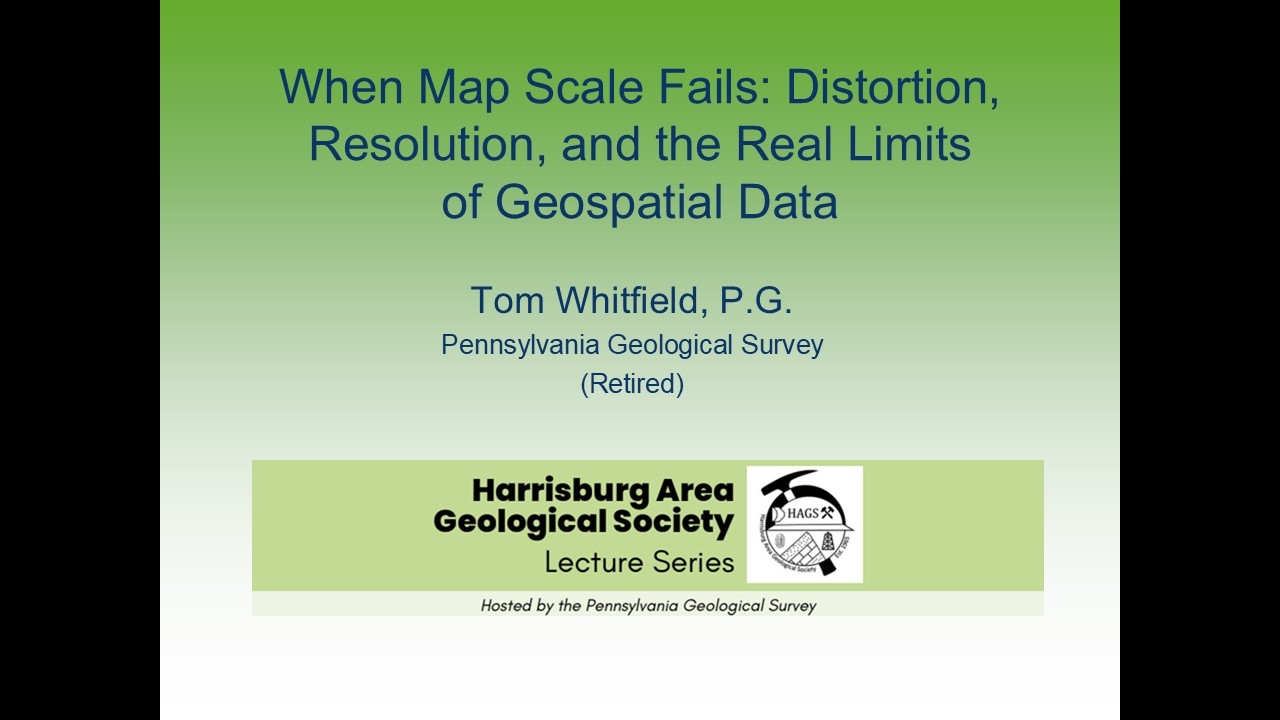 When Map Scale Fails: Distortion, Resolution & Limits of Geospatial Data (02-12-26) Tom Whitfield PG