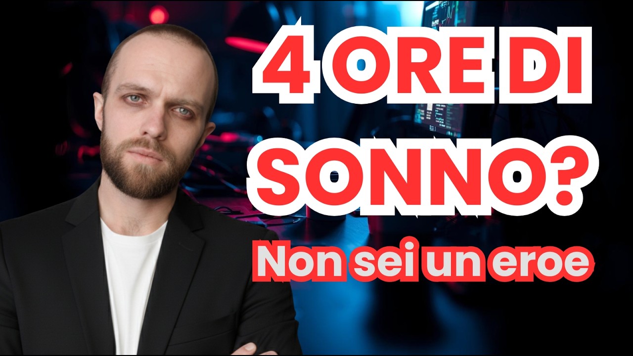 Dormire 4 ore è la via più veloce per fallire