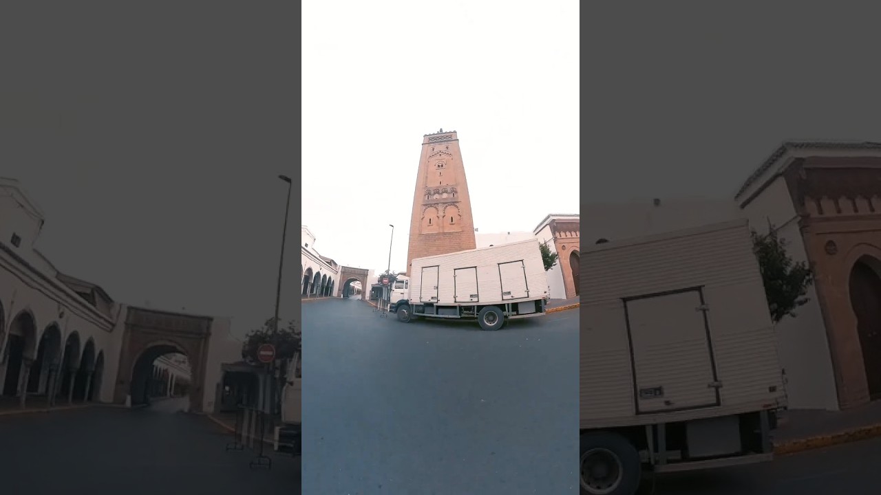 سوماعة الحبوس&hellip; رمز كيبان من بعيد|Habous Minaret &ndash; Icon of Casablanca #OsirwaStreetView