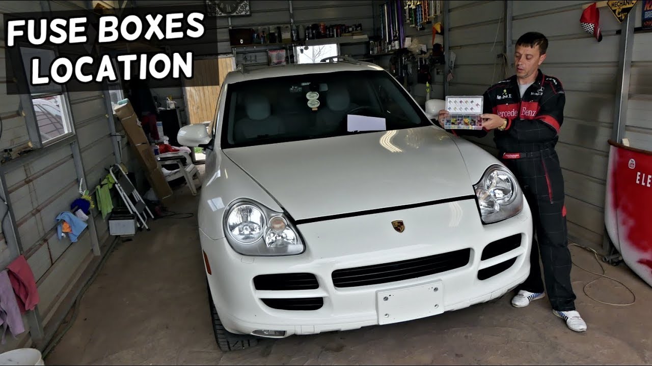 PORSCHE CAYENNE FUSE BOX LOCATION 9PA 2003 2004 2005 2006 2007 2008 2009 2010