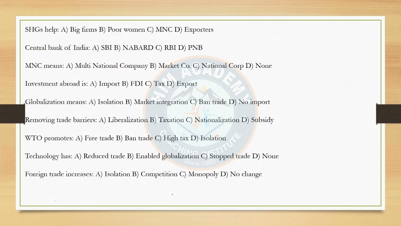 Understanding Economic Development | MCQs | Economics | Patwari Exam Special