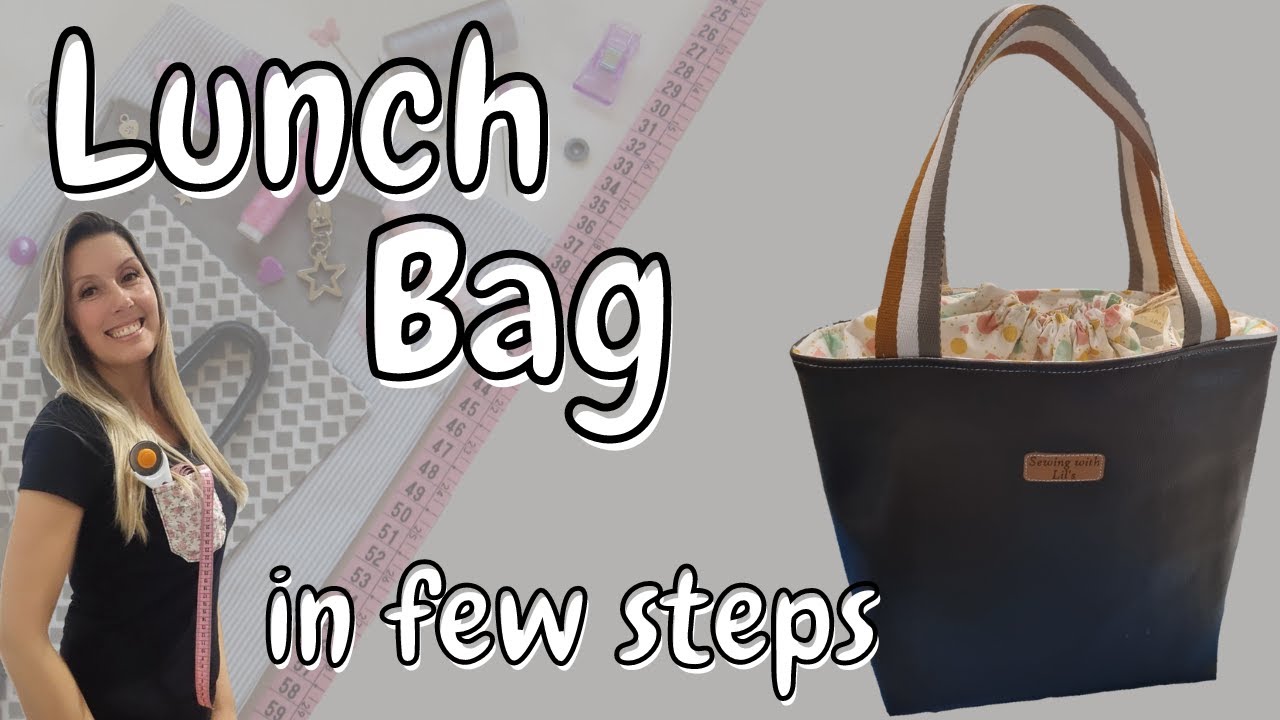 How to make a LUNCH BAG in few steps | waterproof| canvas lunch bag