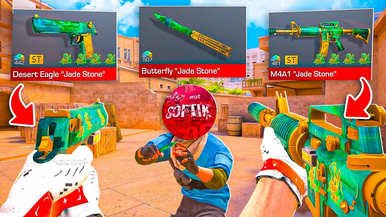 Am CASTIGAT la 1 Vs 1 “Jade Stone Bundle” pe STANDOFF2