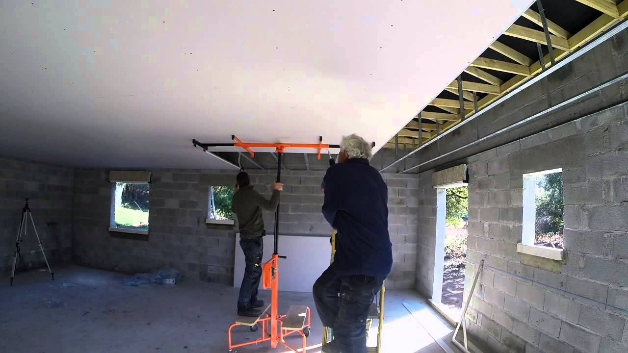 plafond placo ba13 quatrième étape la pose des plaques de ba13
