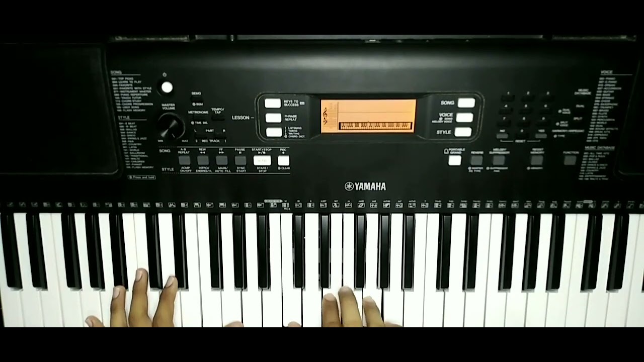Como tocar el piano psr. E363 y sus funciones