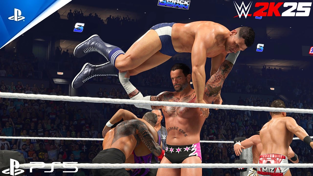 CM Punk Vs Gunther | Bloodline Rules Match | Smackdown | WWE 2k25 PS5 Gameplay
