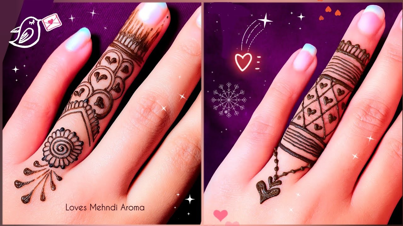 finger mehndi design 💜 | finger mehndi | mehndi design | cone designs | mendini design |henna design
