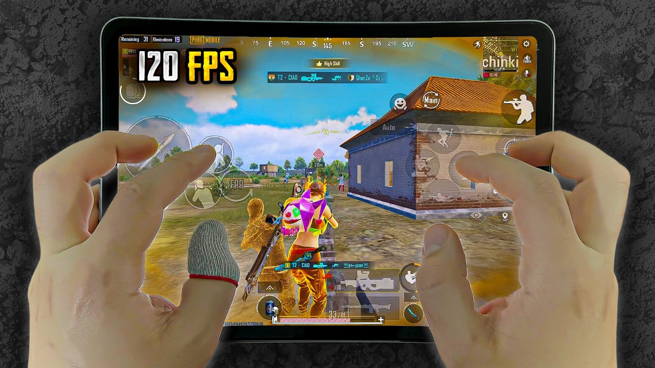 iPad Pro M2 PUBG HANDCAM 🔥Smooth+120FPS ❤️  Pubg Test/ Gameplay/ Graphic Settings🔥