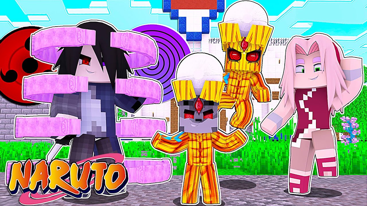 Minecraft PE - Who's Your Family? O FILHO DE SASUKE UCHIHA VIROU O DEUS OTSUTSUKI PERFEITO! (Naruto)