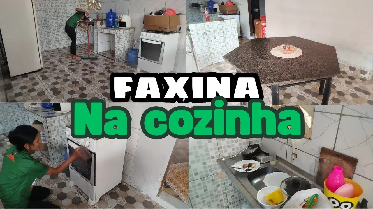  DIA DE LIMPEZA NA COZINHA 🧽💖✨ | Aluguei uma casa 🏡💕