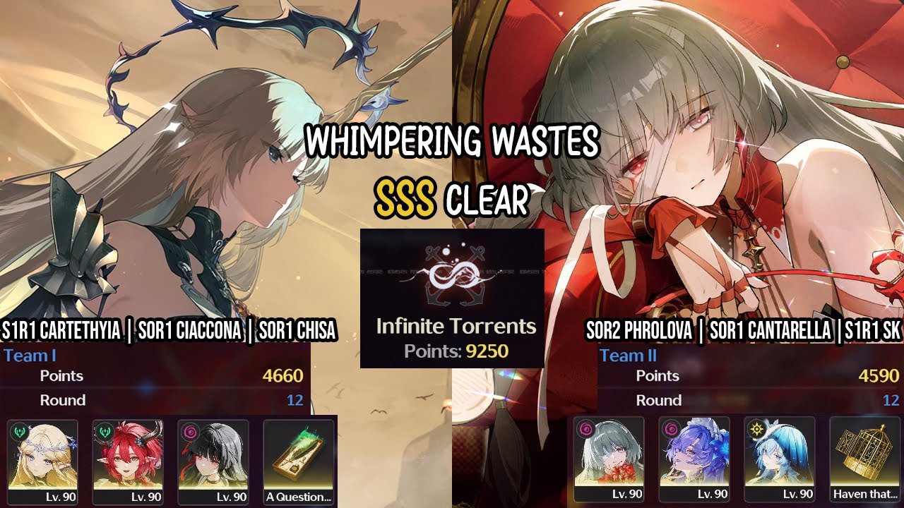 Whimpering Wastes SSS Clear | S1R1 Cartethyia Hypercarry & S0R1 Cantarella Carry - Wuthering Waves