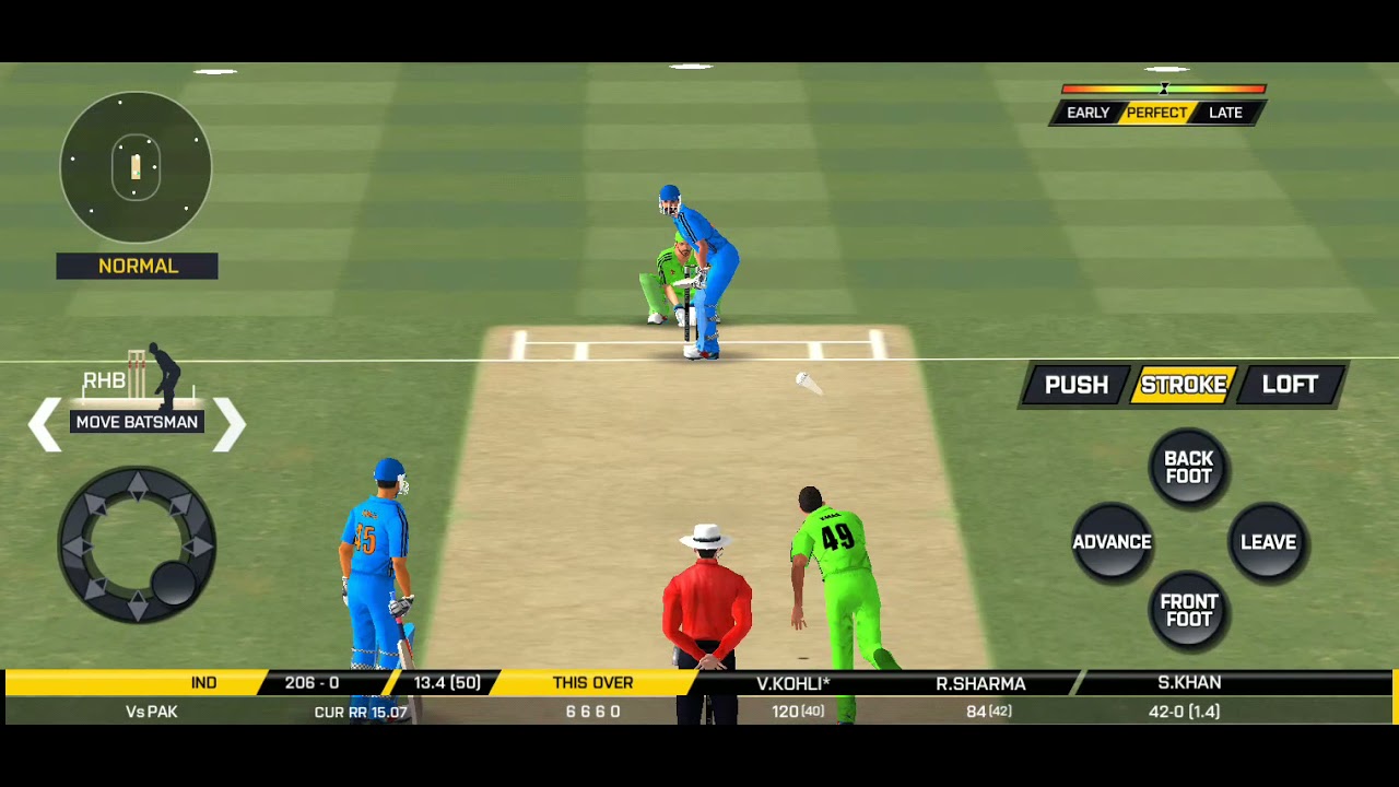 V. KOHLI AND R.SHARMA BEST GAMEPLAY OF REAL CRICKET GO PART 1