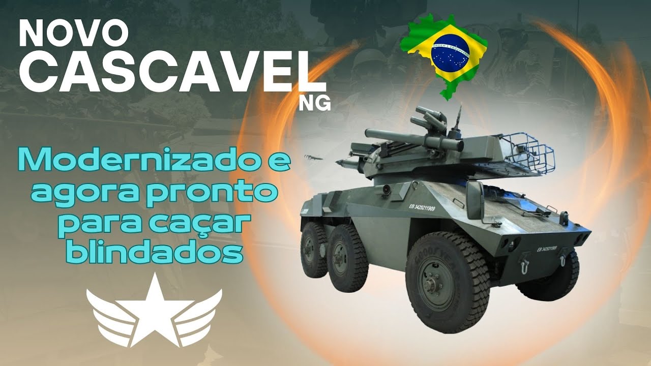 Modernização do EE9 Cascavel NG brasileiro - veículo de reconhecimento que aprendeu caçar blindados
