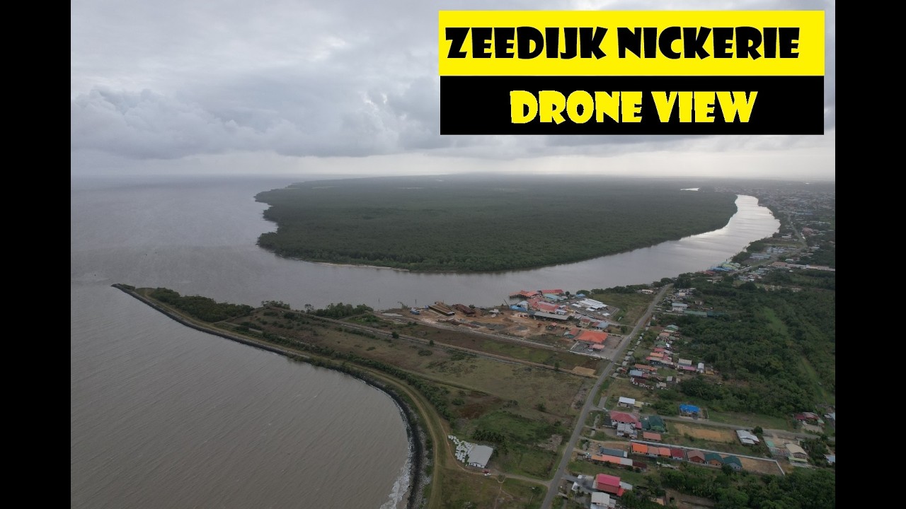 De Prachtige Zeedijk van Nickerie, Suriname 🇸🇷 | 4K Drone-beelden