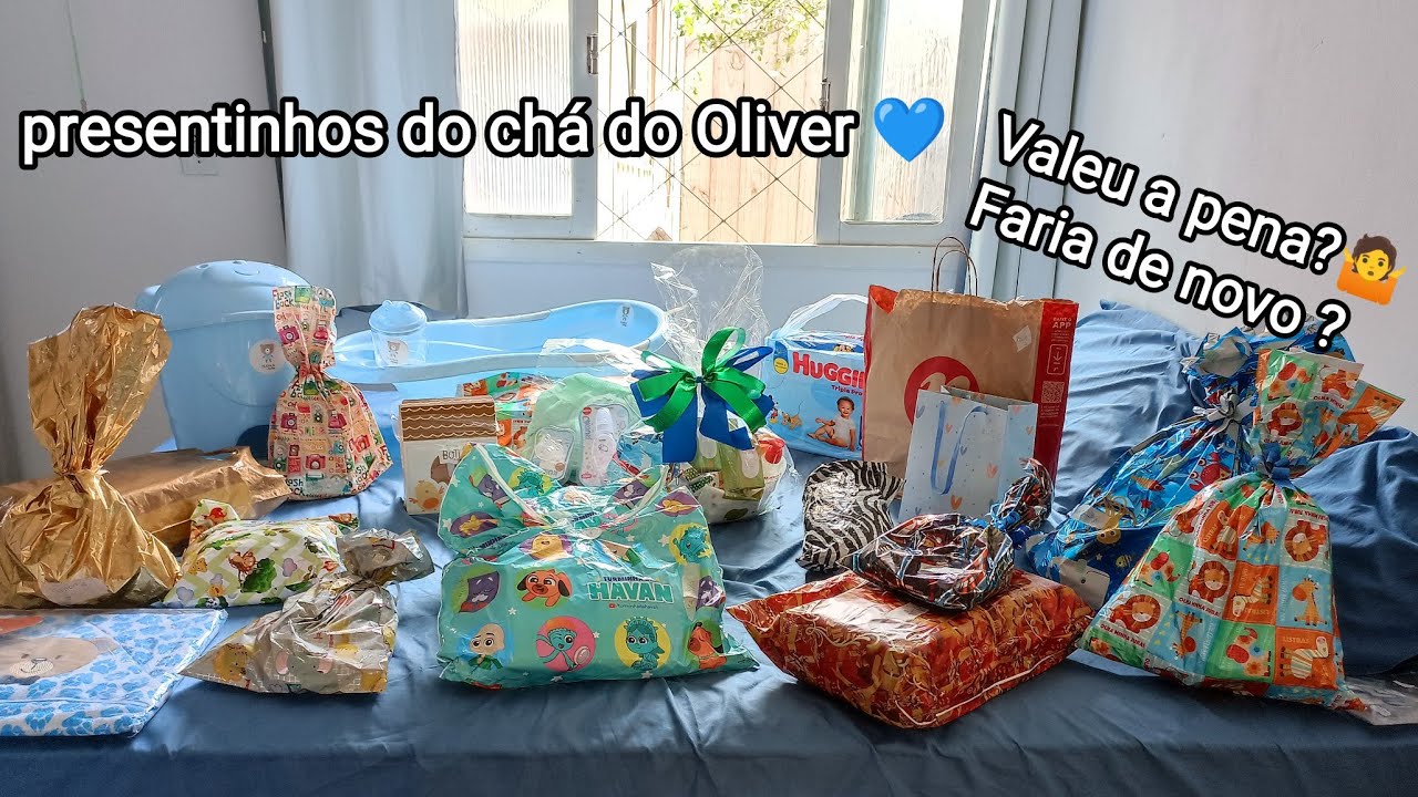 ABRINDO OS PRESENTES DO CHA DE BEBÊ..🥰 #presentes