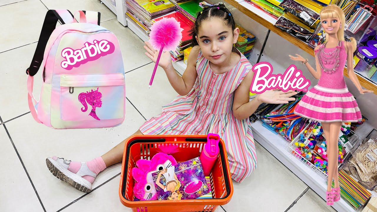 Hİ !! BARBİE KIRTASİYE ALIŞVERİŞİ CAHLLENGE !! AMA BARBİE OLAN KIRTASİYE BULAMADIK!!