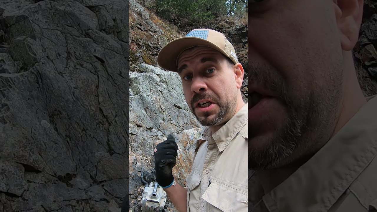 Visible Gold found while Prospecting #goldrush #mininglife #californiagold #gold #metaldetecting