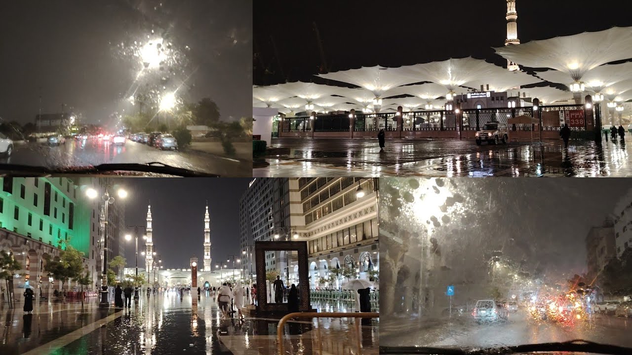 امطار غزيرة المدينة المنورة نوفمبر 15 | امطار اليوم الشتاء 2026 | Heavy Rain Today On Madinah Al 