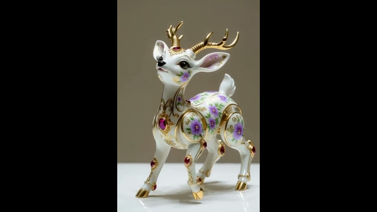 Porcelain Fawn &mdash; Fragile Beauty 🦌✨ #PorcelainArt #Fawn #CeramicBeauty #ArtCollectibles #ElegantDecor