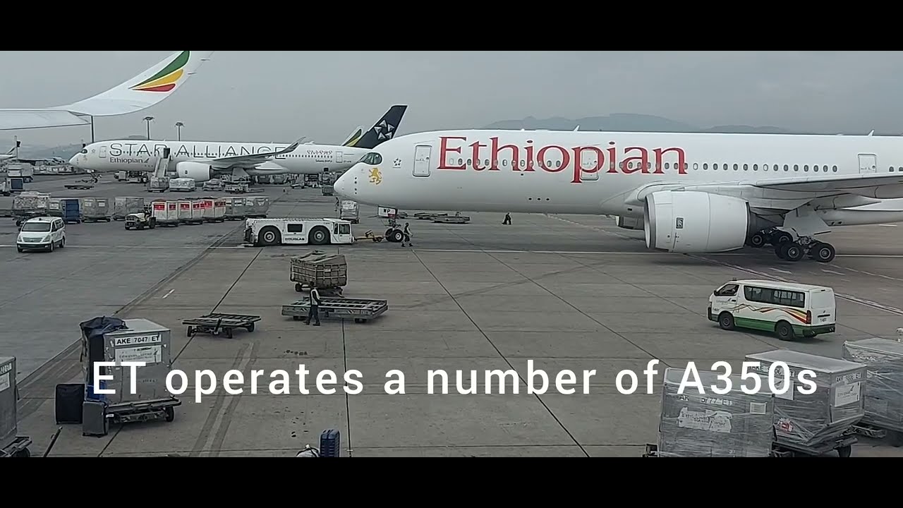 Ethiopian Airbus A350 GO-AROUND (Aborted landing)@ Harare, Zim.