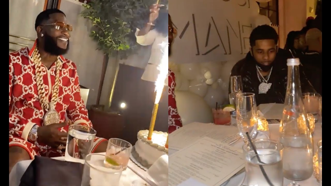 Gucci Mane Has Birthday Dinner w All His Rapper Friends Lil Baby Pooh Shiesty Young Dolph Foogiano