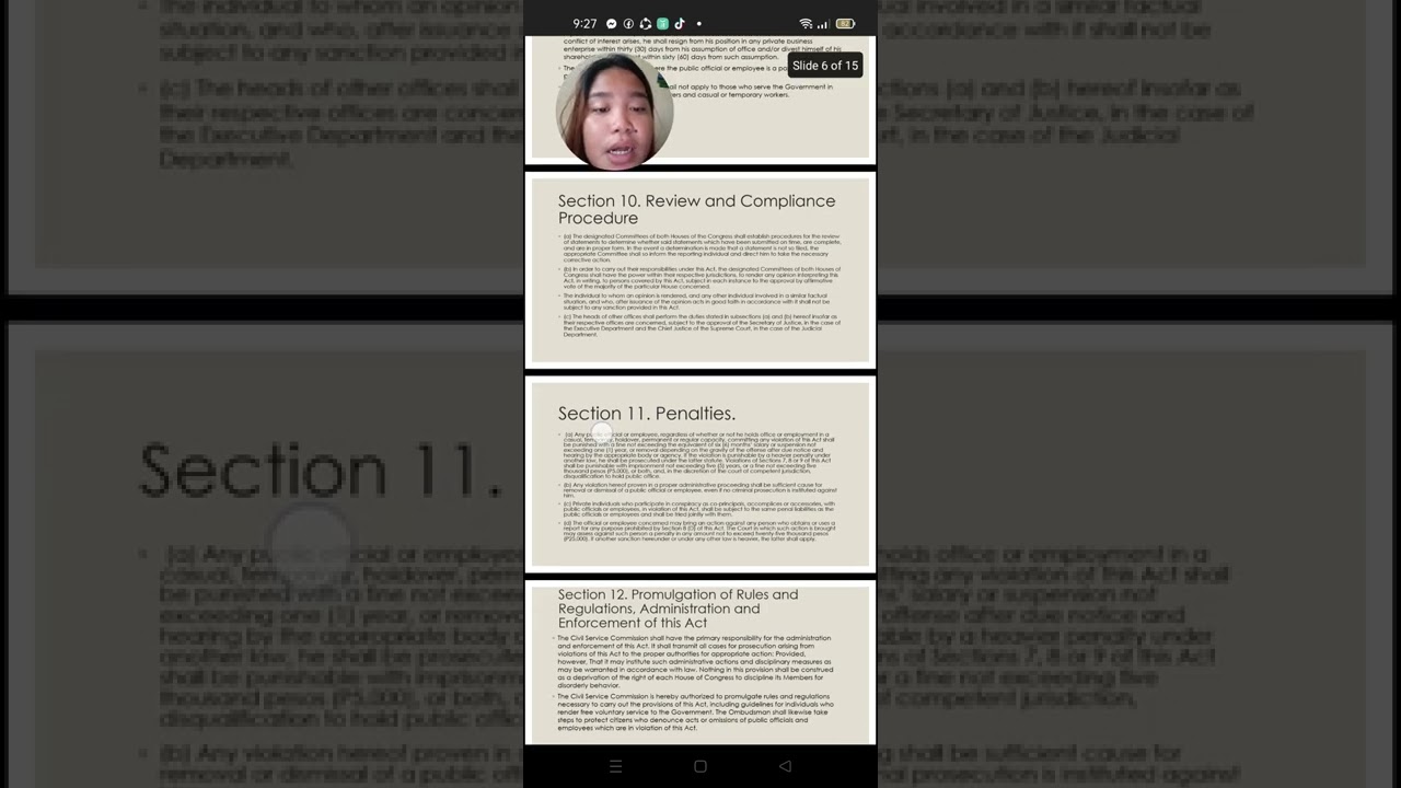 Unit5. #2. Code if conduct for public officials and Employees (RA 6713)