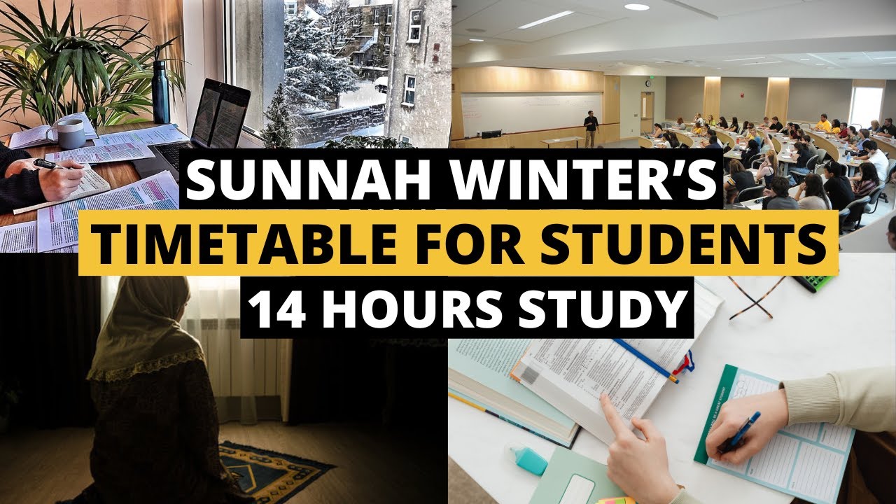 Winters Sunnah Timetable for Students📅| Sunnah Timetable For Winters| Islamic Timetable For Students
